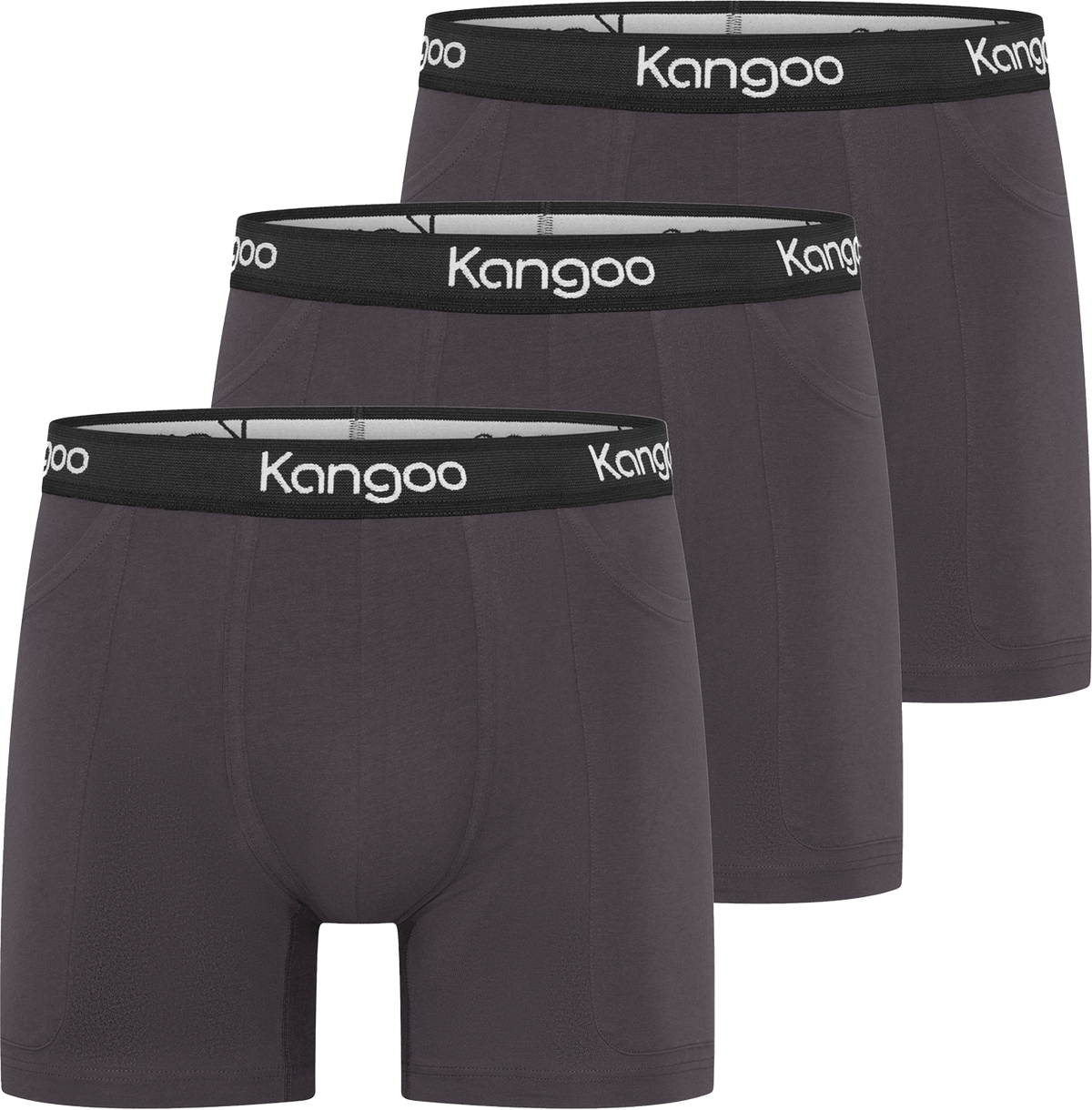 Kangoo | Grey & Black | 3-pack